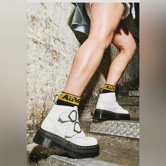 DEVON HEART LEATHER PLATFORM BOOTS - Picture 3 of 6